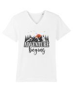 Adventure Begin Tricou mânecă scurtă guler V Bărbat Presenter