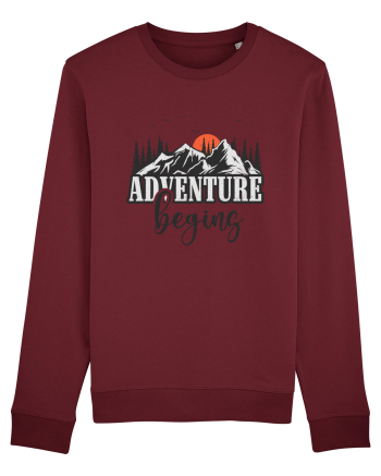 Adventure Begin Burgundy