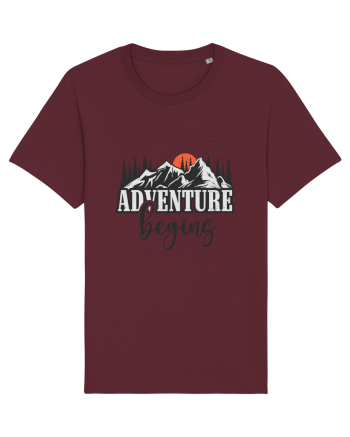 Adventure Begin Burgundy