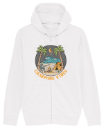 Camping Vibes Hanorac cu fermoar Unisex Connector
