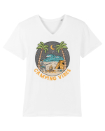 Camping Vibes Tricou mânecă scurtă guler V Bărbat Presenter