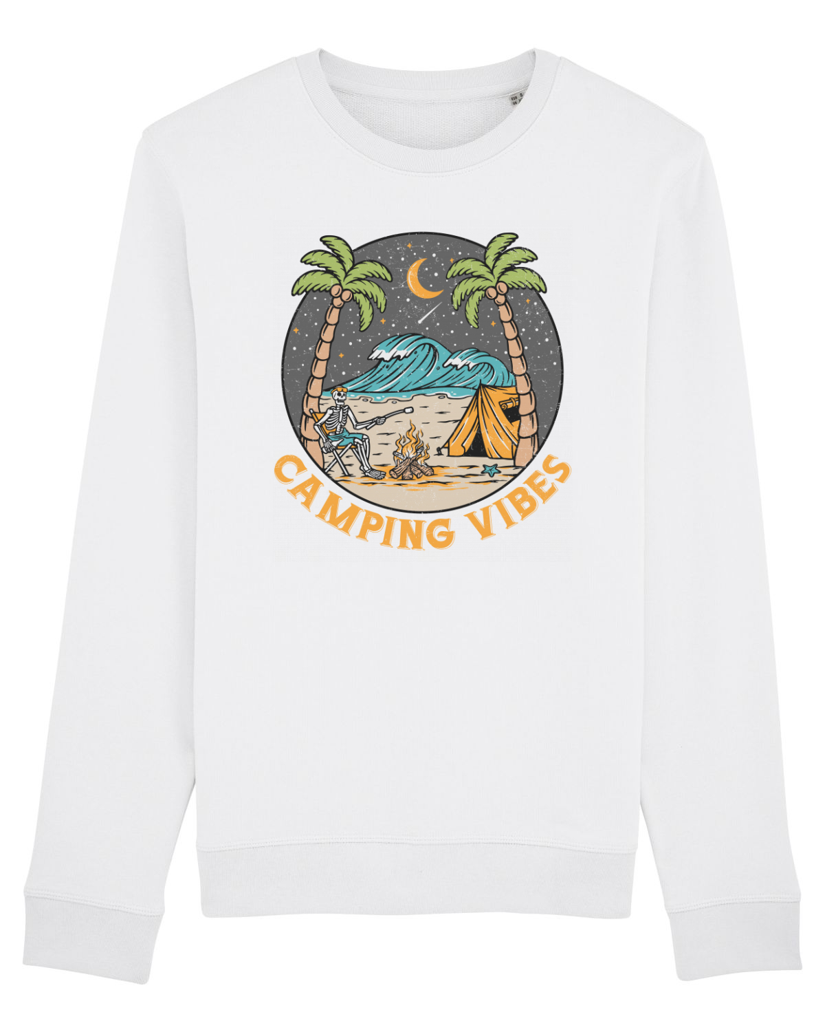 Bluză mânecă lungă Unisex Rise White