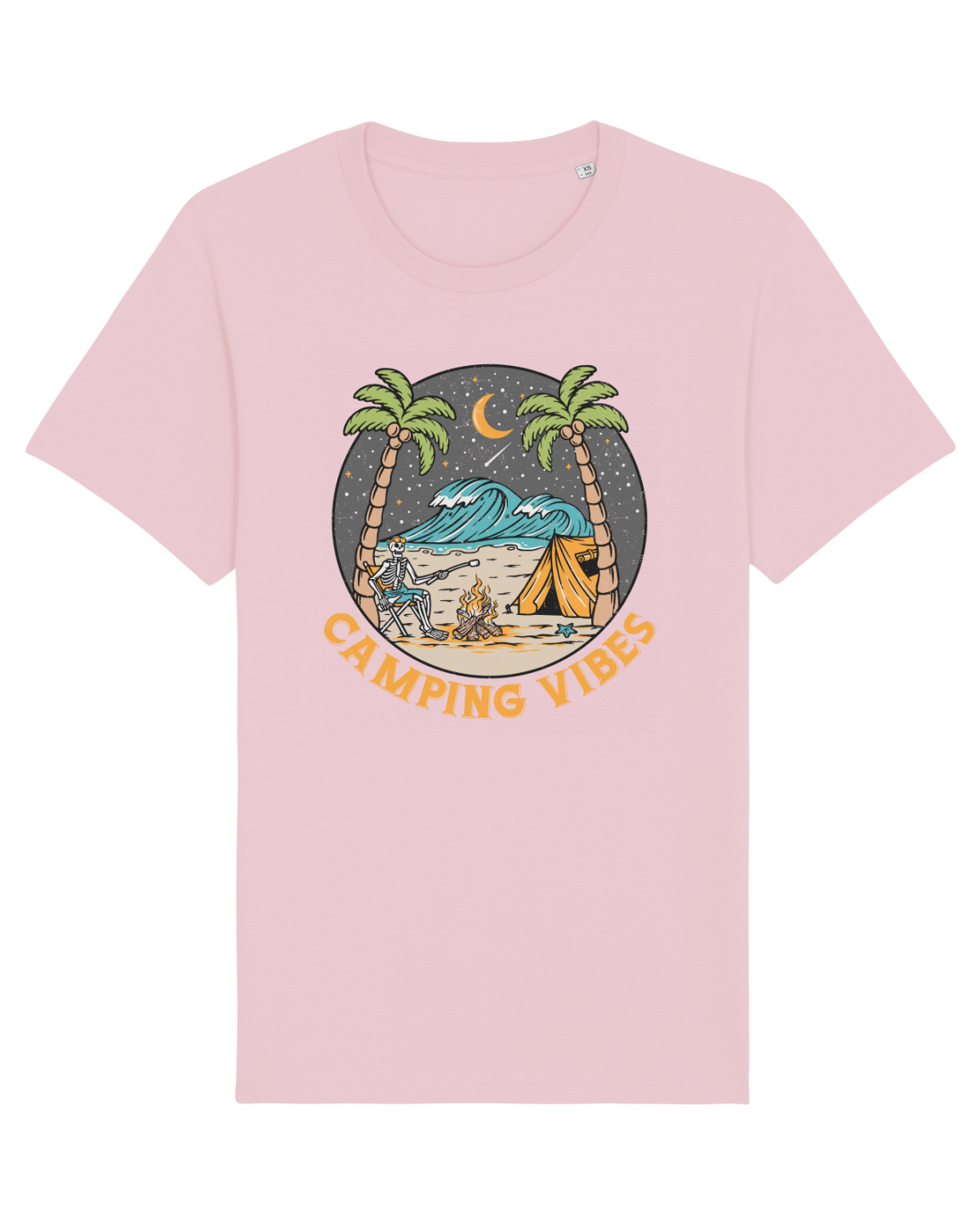 Tricou mânecă scurtă Unisex Rocker Cotton Pink