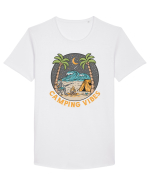 Camping Vibes Tricou mânecă scurtă guler larg Bărbat Skater