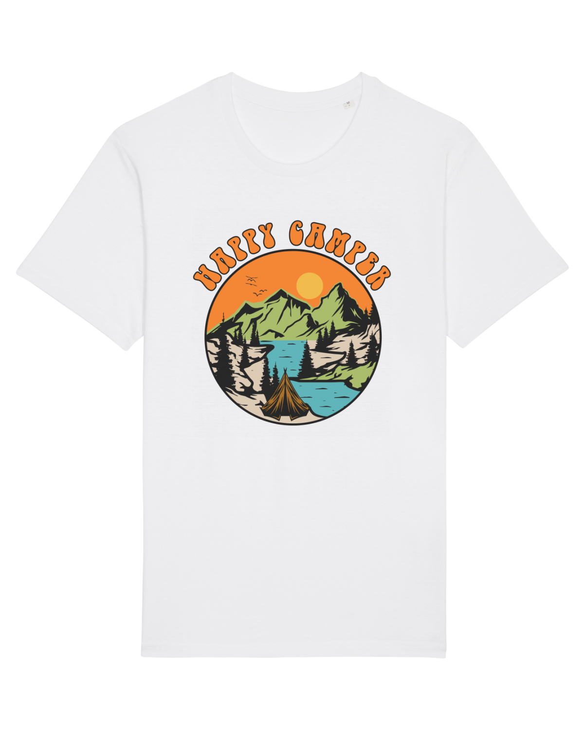 Tricou mânecă scurtă Unisex Rocker White