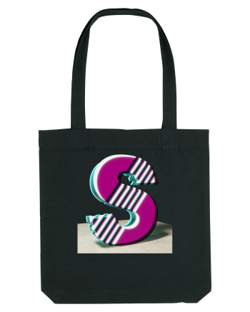 Litera S  3d - v2 (cu stralucire) Black