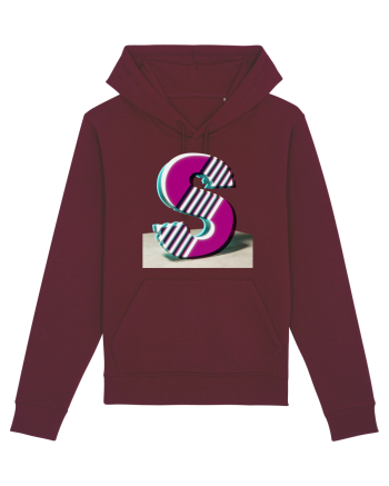 Litera S  3d - v2 (cu stralucire) Burgundy