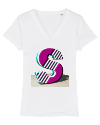 Litera S  3d - v2 (cu stralucire) White