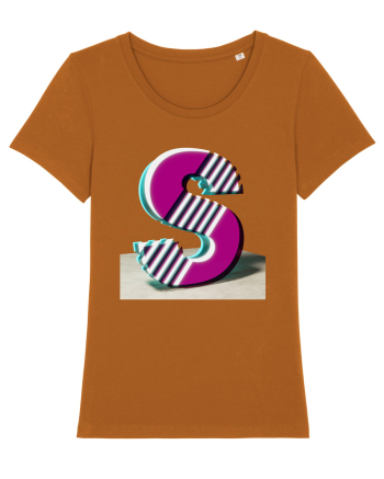 Litera S  3d - v2 (cu stralucire) Roasted Orange