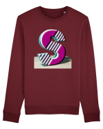 Litera S  3d - v2 (cu stralucire) Bluză mânecă lungă Unisex Rise