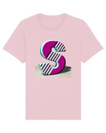 Litera S  3d - v2 (cu stralucire) Cotton Pink