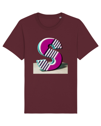 Litera S  3d - v2 (cu stralucire) Burgundy