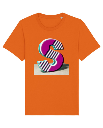 Litera S  3d - v2 (cu stralucire) Bright Orange