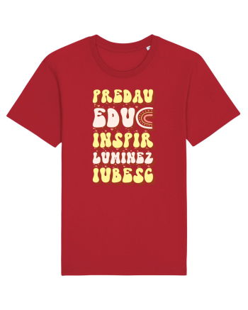 Predau, educ, inspir, luminez, iubesc Red