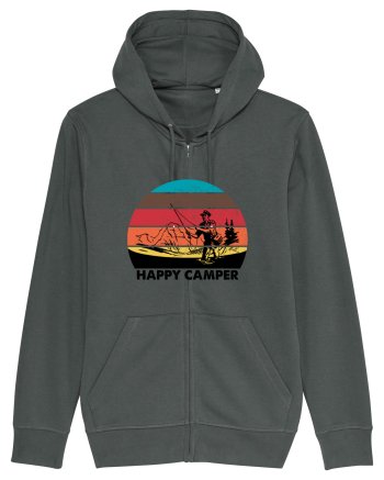 Happy Camper Retro Fishing Anthracite