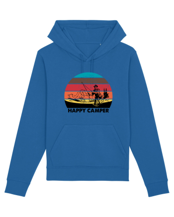 Happy Camper Retro Fishing Royal Blue