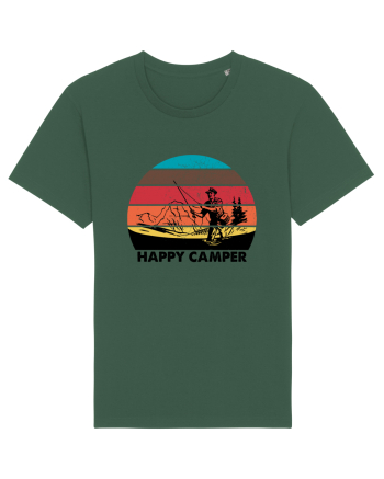Happy Camper Retro Fishing Bottle Green