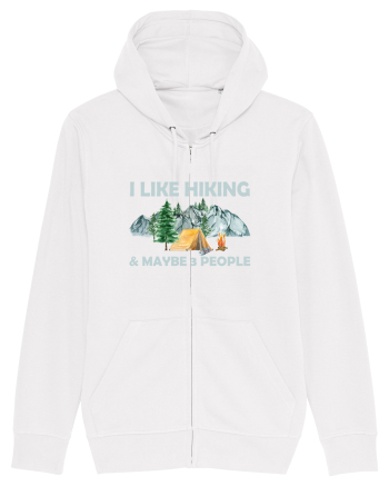 I Like Hiking & Maybe 3 People White
