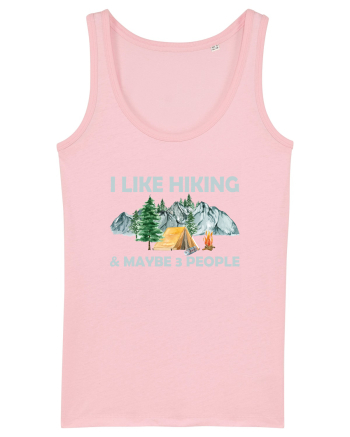 I Like Hiking & Maybe 3 People Cotton Pink