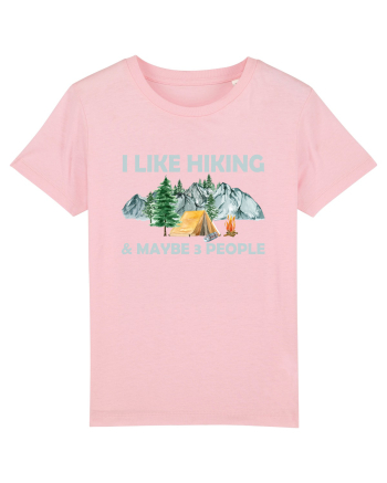 I Like Hiking & Maybe 3 People Cotton Pink