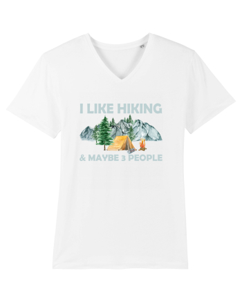 I Like Hiking & Maybe 3 People White
