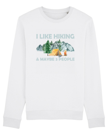 I Like Hiking & Maybe 3 People White