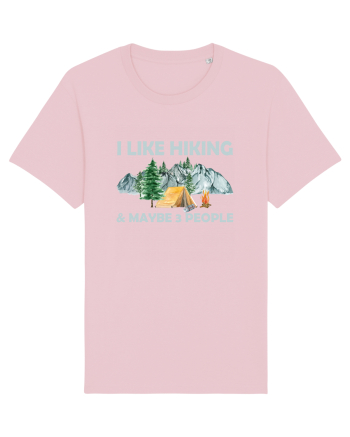 I Like Hiking & Maybe 3 People Cotton Pink