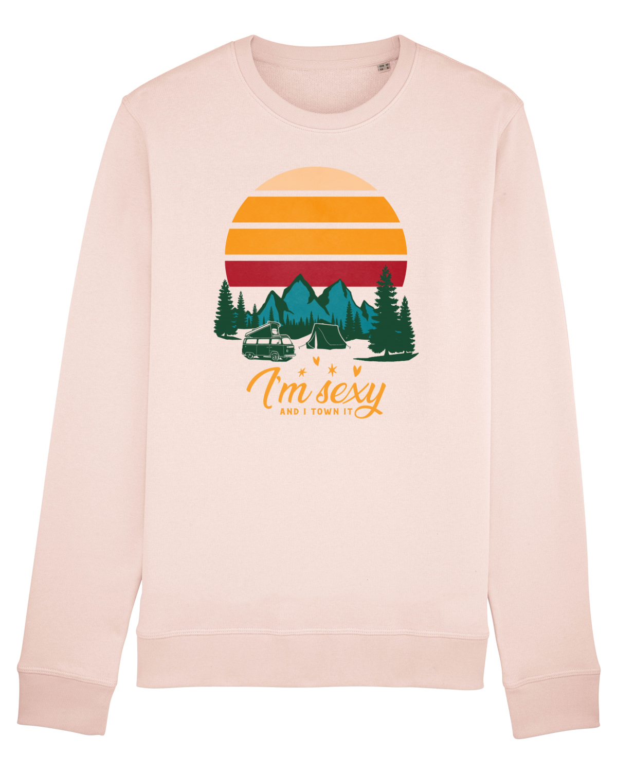Bluză mânecă lungă Unisex Rise Candy Pink