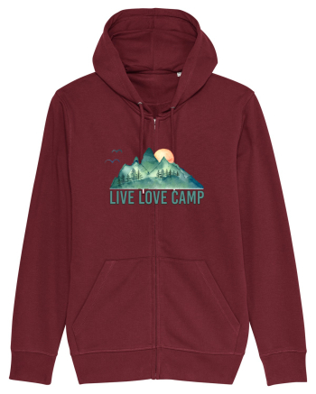 Live Love Camp Burgundy