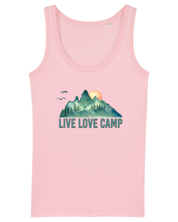 Live Love Camp Cotton Pink