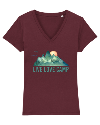 Live Love Camp Burgundy