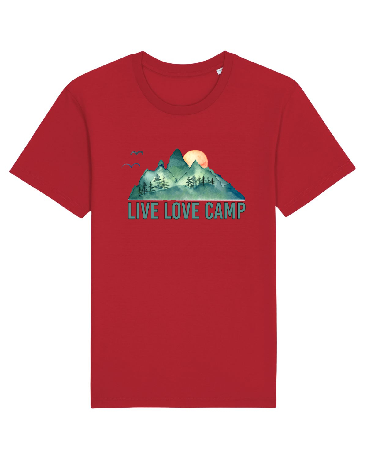 Tricou mânecă scurtă Unisex Rocker Red