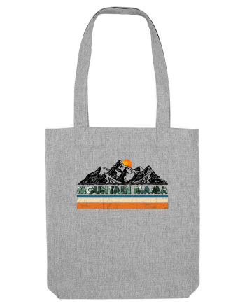 Mountain Mama Retro Sunset Heather Grey