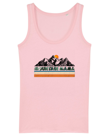 Mountain Mama Retro Sunset Cotton Pink