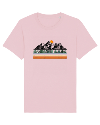Mountain Mama Retro Sunset Cotton Pink