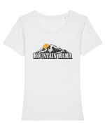Mountain Mama Tricou mânecă scurtă guler larg fitted Damă Expresser