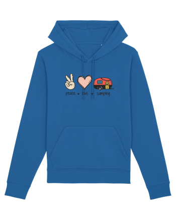 Peace Love Camping Royal Blue