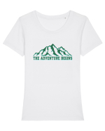 The Adventure Begins Tricou mânecă scurtă guler larg fitted Damă Expresser