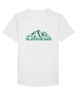 The Adventure Begins Tricou mânecă scurtă guler larg Bărbat Skater
