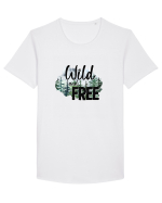 Wild and Free Tricou mânecă scurtă guler larg Bărbat Skater