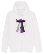 Ace Pride Ufo Asexual Lgbt Q Gaylien Hanorac cu fermoar Unisex Connector