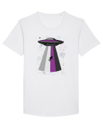 Ace Pride Ufo Asexual Lgbt Q Gaylien Tricou mânecă scurtă guler larg Bărbat Skater