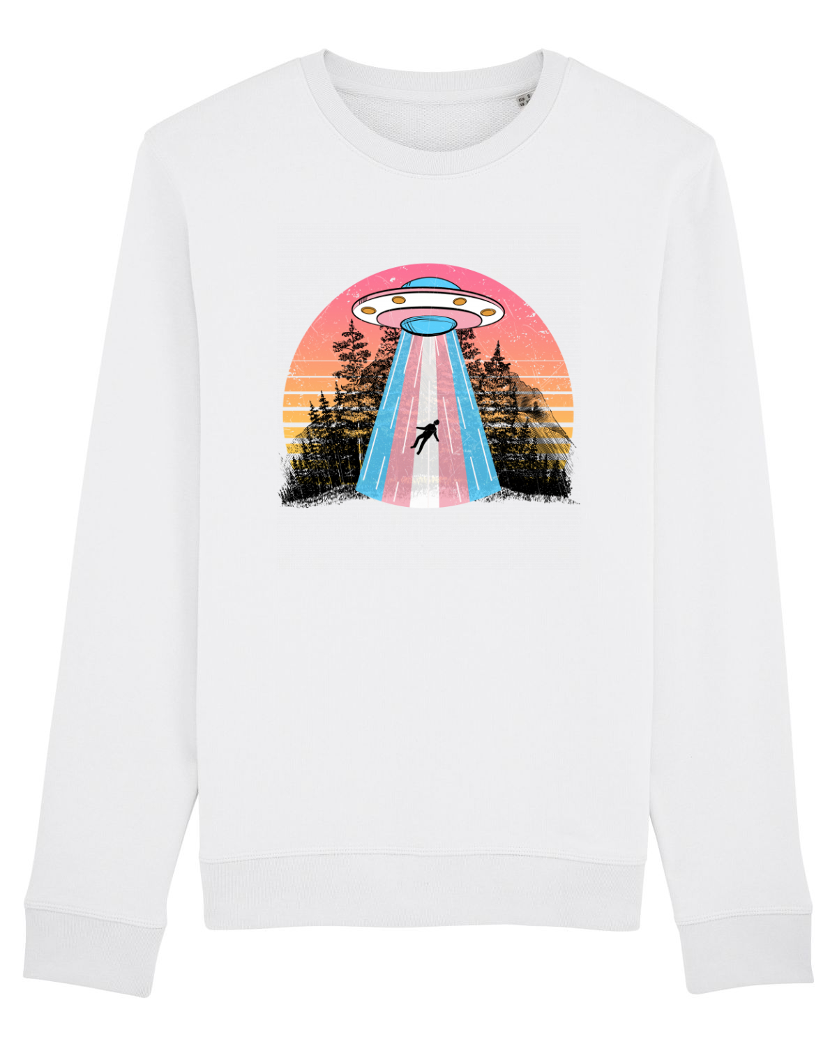 Bluză mânecă lungă Unisex Rise White
