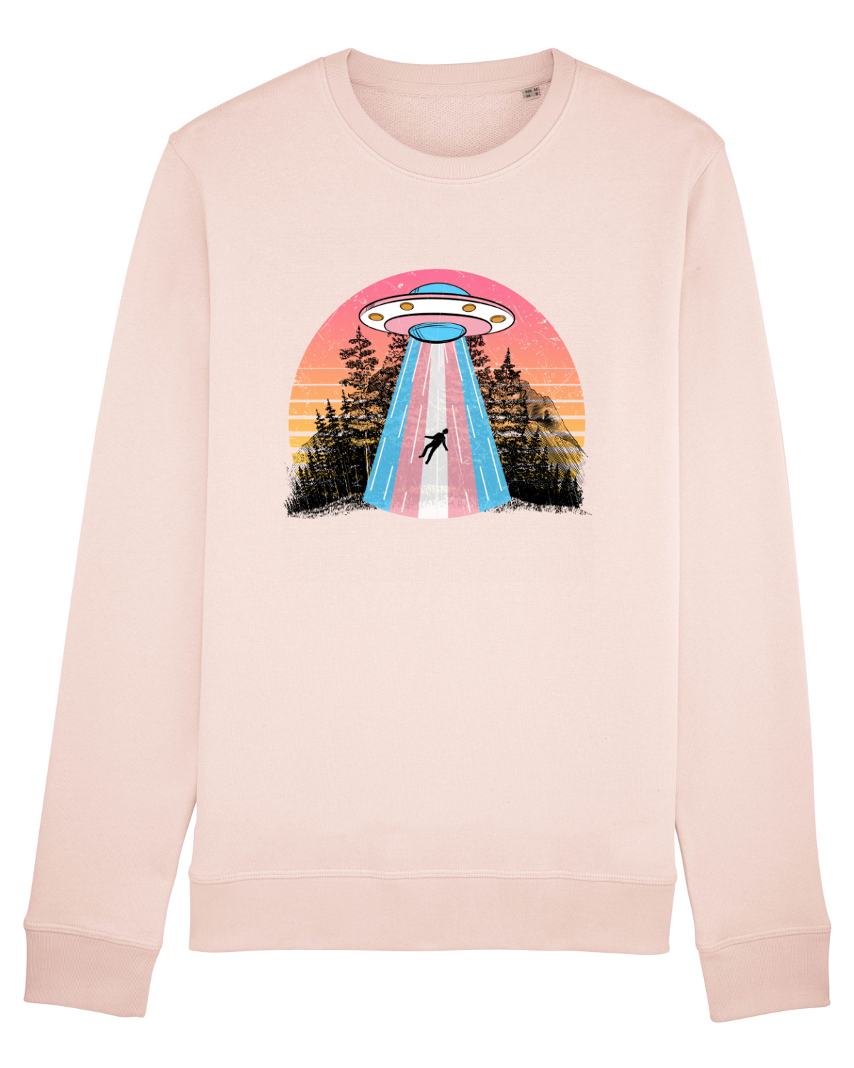 Bluză mânecă lungă Unisex Rise Candy Pink