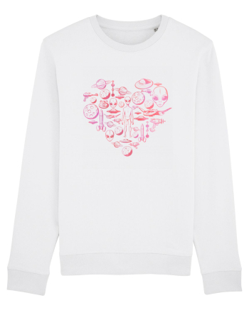 Aliens Ufo Enthusiast Lovers Heart White