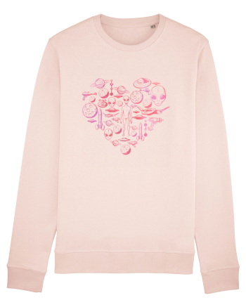 Aliens Ufo Enthusiast Lovers Heart Candy Pink