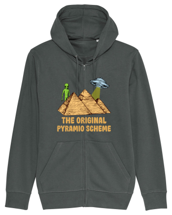 Astronaut Alien Ufo Egyptian Pyramid Anthracite
