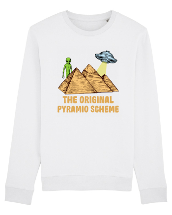 Astronaut Alien Ufo Egyptian Pyramid White