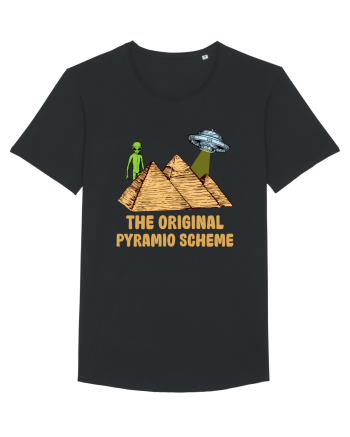 Astronaut Alien Ufo Egyptian Pyramid Black