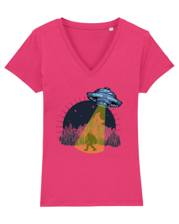 Bigfoot Ufo Moonmountain Alien Vintage Raspberry